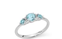 Anello Miluna Donna GEMMA DEL CIELO 375 OLD in Oro bianco Topazio 0.28 Ct LID3747X - LID3747X
